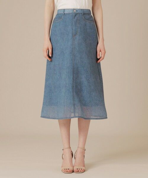 MACKINTOSH LONDON(L Size) / マッキントッシュ ロンドン (エル サイズ) ロング・マキシ丈スカート | 【L】デニムプリントダンボールスカート | 詳細2