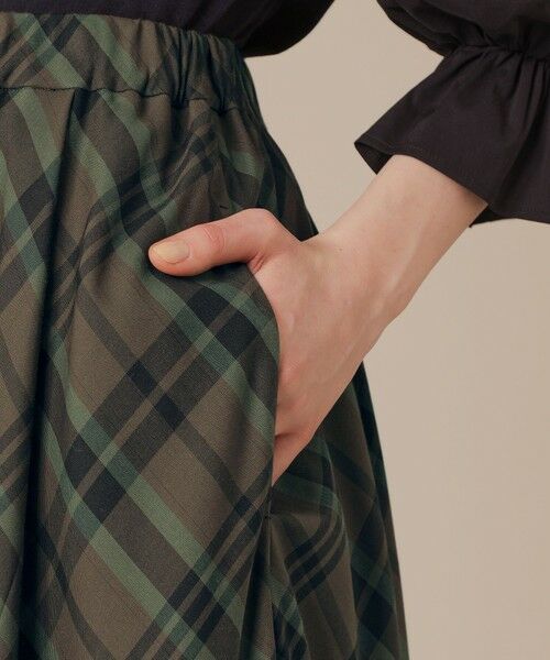 MACKINTOSH LONDON(L Size) / マッキントッシュ ロンドン (エル サイズ) ロング・マキシ丈スカート | 【L】ファインキュプラポリエステルチェックスカート | 詳細6