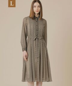 MACKINTOSH LONDON(L Size) / マッキントッシュ ロンドン (エル サイズ) ロング・マキシ丈ワンピース | 【L】キューブプリントワンピース