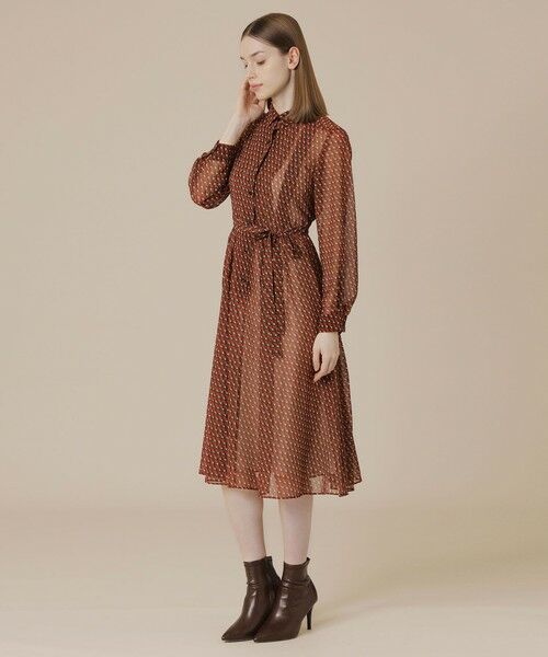 MACKINTOSH LONDON(L Size) / マッキントッシュ ロンドン (エル サイズ) ロング・マキシ丈ワンピース | 【L】キューブプリントワンピース | 詳細3