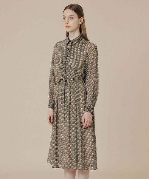 MACKINTOSH LONDON(L Size) / マッキントッシュ ロンドン (エル サイズ) ロング・マキシ丈ワンピース | 【L】キューブプリントワンピース | 詳細5