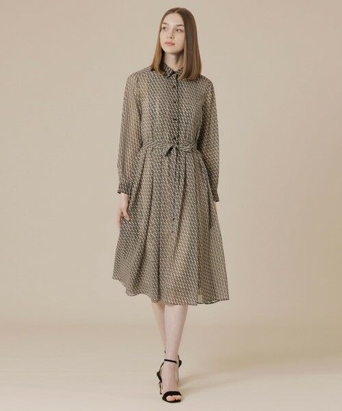 MACKINTOSH LONDON(L Size) / マッキントッシュ ロンドン (エル サイズ) ロング・マキシ丈ワンピース | 【L】キューブプリントワンピース | 詳細1