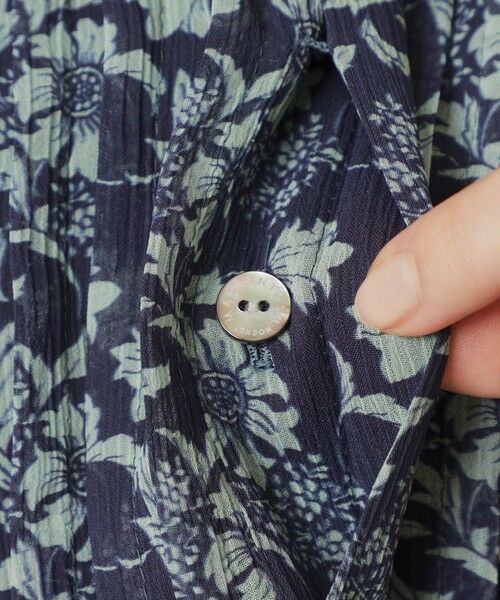 MACKINTOSH LONDON(L Size) / マッキントッシュ ロンドン (エル サイズ) ロング・マキシ丈ワンピース | 【L】【BIBURY FLOWER】バイカラーバイブリークレープワンピース | 詳細9