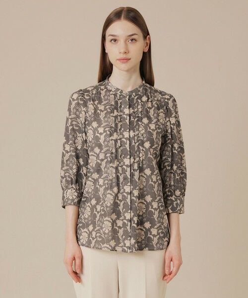 MACKINTOSH LONDON(L Size) / マッキントッシュ ロンドン (エル サイズ) シャツ・ブラウス | 【L】【BIBURY FLOWER】シルエットバイブリーボイルブラウス | 詳細3