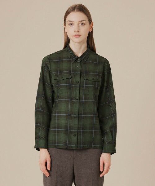 MACKINTOSH LONDON(L Size) / マッキントッシュ ロンドン (エル サイズ) シャツ・ブラウス | 【L】ウォッシャブルウールビエラブラウス | 詳細4