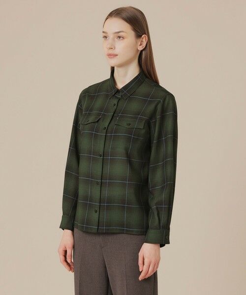 MACKINTOSH LONDON(L Size) / マッキントッシュ ロンドン (エル サイズ) シャツ・ブラウス | 【L】ウォッシャブルウールビエラブラウス | 詳細5