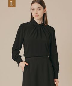 MACKINTOSH LONDON(L Size) / マッキントッシュ ロンドン (エル サイズ) シャツ・ブラウス | 【L】バックサテンジョーゼットブラウス