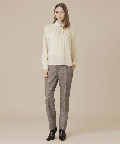 MACKINTOSH LONDON(L Size) / マッキントッシュ ロンドン (エル サイズ) シャツ・ブラウス | 【L】バックサテンジョーゼットブラウス | 詳細1