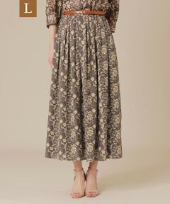 MACKINTOSH LONDON(L Size) / マッキントッシュ ロンドン (エル サイズ) ロング・マキシ丈スカート | 【L】【BIBURY FLOWER】オータムバイブリースカート