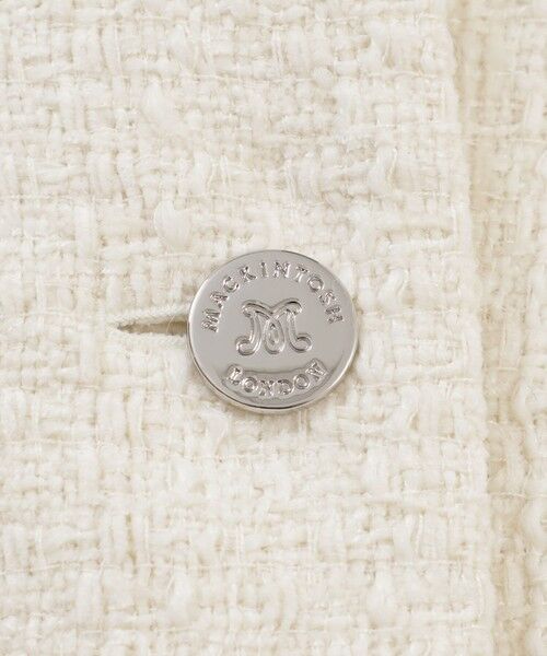 MACKINTOSH LONDON(L Size) / マッキントッシュ ロンドン (エル サイズ) ノーカラージャケット | 【L】ベルベットヤーンツイードジャケット | 詳細7