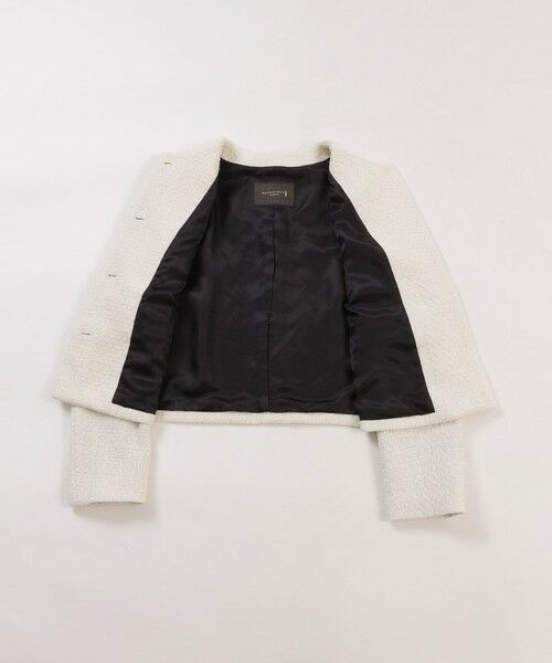 MACKINTOSH LONDON(L Size) / マッキントッシュ ロンドン (エル サイズ) ノーカラージャケット | 【L】ベルベットヤーンツイードジャケット | 詳細8