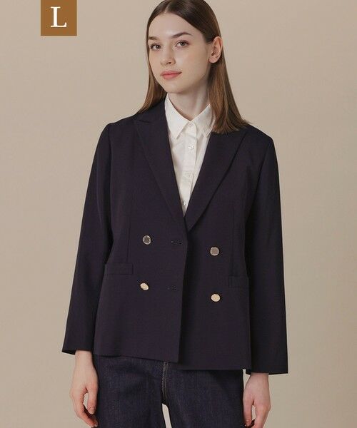 MACKINTOSH LONDON(L Size) / マッキントッシュ ロンドン (エル サイズ) ノーカラージャケット | 【L】クリアツイルジャケット(ネイビー)