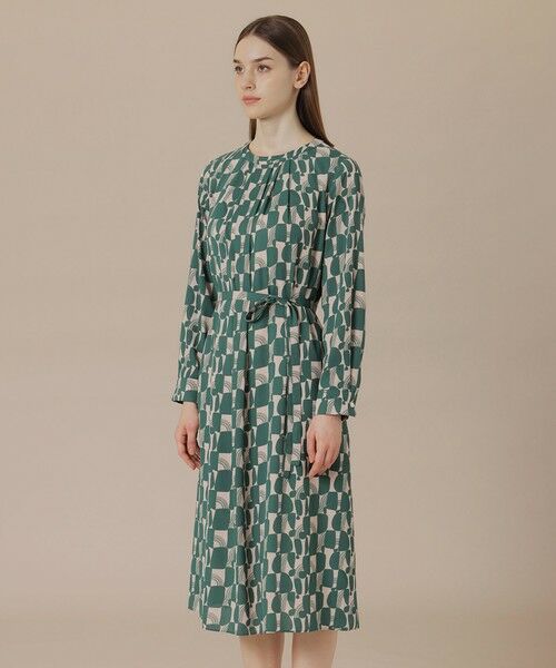 MACKINTOSH LONDON(L Size) / マッキントッシュ ロンドン (エル サイズ) ロング・マキシ丈ワンピース | 【L】レトロタイルプリントワンピース | 詳細6