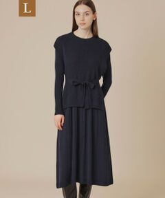 MACKINTOSH LONDON(L Size) / マッキントッシュ ロンドン (エル サイズ) ロング・マキシ丈ワンピース | 【L】グラデーションリブホールガーメントワンピース