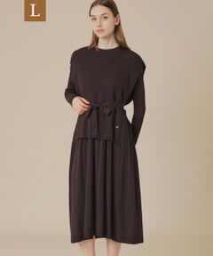 MACKINTOSH LONDON(L Size) / マッキントッシュ ロンドン (エル サイズ) ロング・マキシ丈ワンピース | 【L】グラデーションリブホールガーメントワンピース