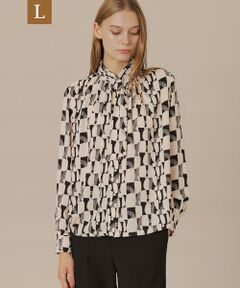 MACKINTOSH LONDON(L Size) / マッキントッシュ ロンドン (エル サイズ) シャツ・ブラウス | 【L】レトロタイルプリントブラウス