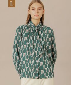MACKINTOSH LONDON(L Size) / マッキントッシュ ロンドン (エル サイズ) シャツ・ブラウス | 【L】レトロタイルプリントブラウス