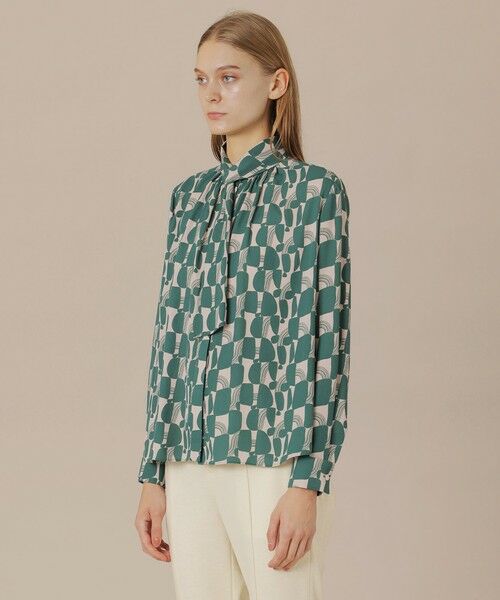 MACKINTOSH LONDON(L Size) / マッキントッシュ ロンドン (エル サイズ) シャツ・ブラウス | 【L】レトロタイルプリントブラウス | 詳細4