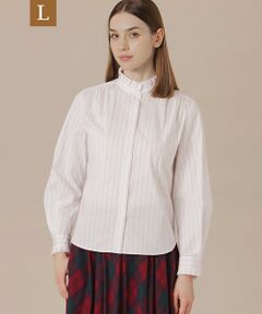 MACKINTOSH LONDON(L Size) / マッキントッシュ ロンドン (エル サイズ) シャツ・ブラウス | 【L】ストレッチストライプブラウス