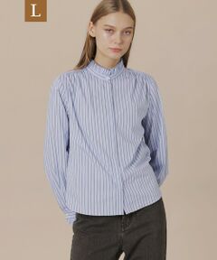 MACKINTOSH LONDON(L Size) / マッキントッシュ ロンドン (エル サイズ) シャツ・ブラウス | 【L】ストレッチストライプブラウス
