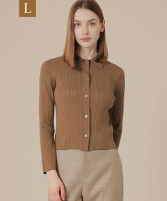 MACKINTOSH LONDON(L Size) / マッキントッシュ ロンドン (エル サイズ) ニット・セーター | 【L】クリアーニット衿付きカーディガン