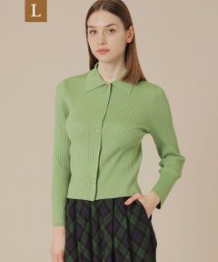 MACKINTOSH LONDON(L Size) / マッキントッシュ ロンドン (エル サイズ) ニット・セーター | 【L】クリアーニット衿付きカーディガン