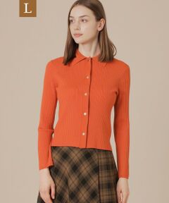 MACKINTOSH LONDON(L Size) / マッキントッシュ ロンドン (エル サイズ) ニット・セーター | 【L】クリアーニット衿付きカーディガン