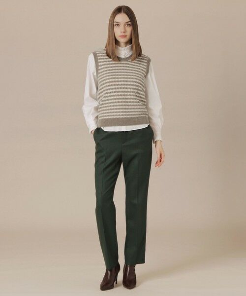 MACKINTOSH LONDON(L Size) / マッキントッシュ ロンドン (エル サイズ) ニット・セーター | 【L】アルパカスレッドボーダーニットベスト | 詳細1