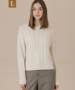 MACKINTOSH LONDON(L Size) / マッキントッシュ ロンドン (エル サイズ) ニット・セーター | 【L】ブリリアントニットケーブルプルオーバー