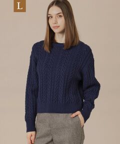 MACKINTOSH LONDON(L Size) / マッキントッシュ ロンドン (エル サイズ) ニット・セーター | 【L】ブリリアントニットケーブルプルオーバー