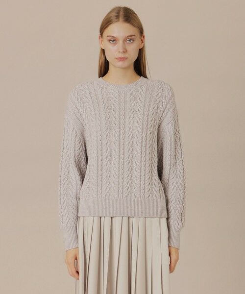 MACKINTOSH LONDON(L Size) / マッキントッシュ ロンドン (エル サイズ) ニット・セーター | 【L】ブリリアントニットケーブルプルオーバー | 詳細5