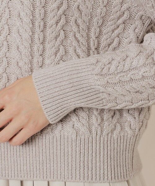 MACKINTOSH LONDON(L Size) / マッキントッシュ ロンドン (エル サイズ) ニット・セーター | 【L】ブリリアントニットケーブルプルオーバー | 詳細8