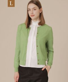 MACKINTOSH LONDON(L Size) / マッキントッシュ ロンドン (エル サイズ) ニット・セーター | 【L】クリアニットレーシーカーディガン