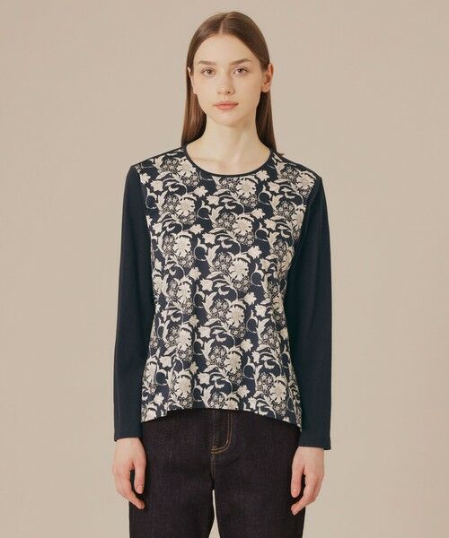 MACKINTOSH LONDON(L Size) / マッキントッシュ ロンドン (エル サイズ) カットソー | 【L】【BIBURY FLOWER】オータムバイブリーコンビプルオーバー | 詳細3