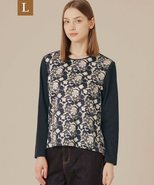 MACKINTOSH LONDON(L Size)/マッキントッシュ ロンドン (エル サイズ) 【L】【BIBURY FLOWER】オータムバイブリーコンビプルオーバー ネイビー 44 MACKINTOSH LONDON(L Size)/マッキントッシュ ロンドン (エル サイズ) 【L】【BIBURY FLOWER】オータムバイブリーコンビプルオーバー ネイビー 44