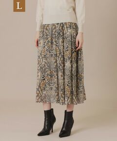 MACKINTOSH LONDON(L Size) / マッキントッシュ ロンドン (エル サイズ) ロング・マキシ丈スカート | 【L】ボタニカルウォールプリントスカート