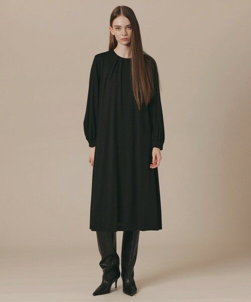 MACKINTOSH LONDON(L Size) / マッキントッシュ ロンドン (エル サイズ) ロング・マキシ丈ワンピース | 【L】ウールプレーティングワンピース | 詳細1