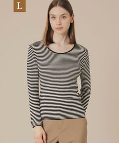 MACKINTOSH LONDON(L Size) / マッキントッシュ ロンドン (エル サイズ) ニット・セーター | 【L】【SUPER FINE LAB.】メルテッドサウラコットンクルーネックプルオーバー