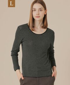 MACKINTOSH LONDON(L Size) / マッキントッシュ ロンドン (エル サイズ) ニット・セーター | 【L】【SUPER FINE LAB.】メルテッドサウラコットンクルーネックプルオーバー