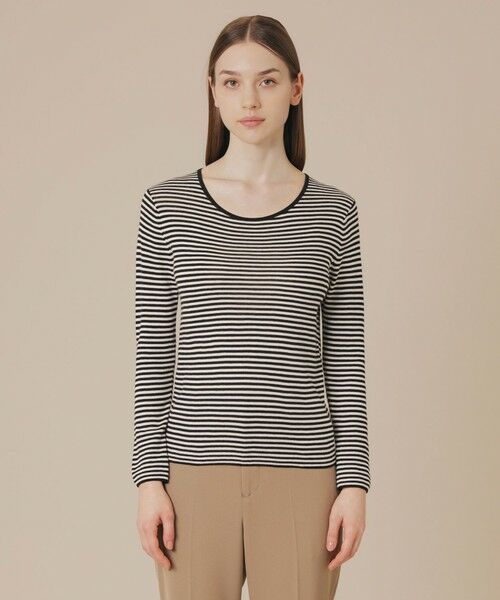 MACKINTOSH LONDON(L Size) / マッキントッシュ ロンドン (エル サイズ) ニット・セーター | 【L】【SUPER FINE LAB.】メルテッドサウラコットンクルーネックプルオーバー | 詳細6