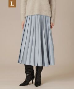 MACKINTOSH LONDON(L Size) / マッキントッシュ ロンドン (エル サイズ) ロング・マキシ丈スカート | 【L】ハンマーサテンプリーツスカート