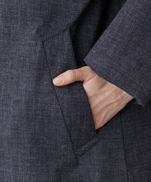 MACKINTOSH LONDON(L Size) / マッキントッシュ ロンドン (エル サイズ) その他アウター | 【L】【ROSLEY/ロズリーフード】デニムプリントソロタフタコート | 詳細6