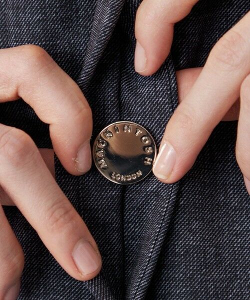 MACKINTOSH LONDON(L Size) / マッキントッシュ ロンドン (エル サイズ) その他アウター | 【L】【ROSLEY/ロズリーフード】デニムプリントソロタフタコート | 詳細7