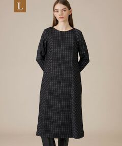 MACKINTOSH LONDON(L Size) / マッキントッシュ ロンドン (エル サイズ) ロング・マキシ丈ワンピース | 【L】プリントチェックワンピース