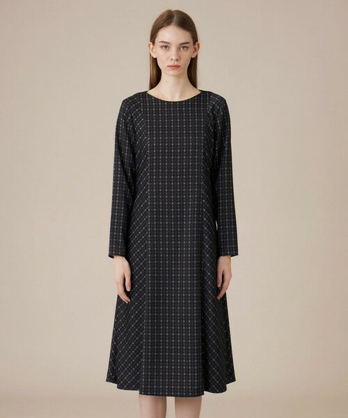 MACKINTOSH LONDON(L Size) / マッキントッシュ ロンドン (エル サイズ) ロング・マキシ丈ワンピース | 【L】プリントチェックワンピース | 詳細4