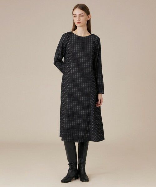 MACKINTOSH LONDON(L Size) / マッキントッシュ ロンドン (エル サイズ) ロング・マキシ丈ワンピース | 【L】プリントチェックワンピース | 詳細1