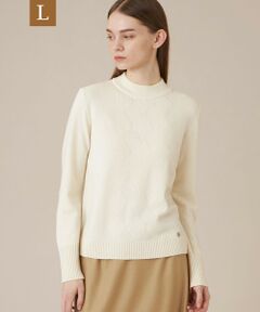 【L】ウールカシミヤアーガイルニット
