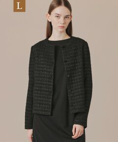 MACKINTOSH LONDON(L Size) / マッキントッシュ ロンドン (エル サイズ) ノーカラージャケット | 【L】ツイードノーカラージャケット