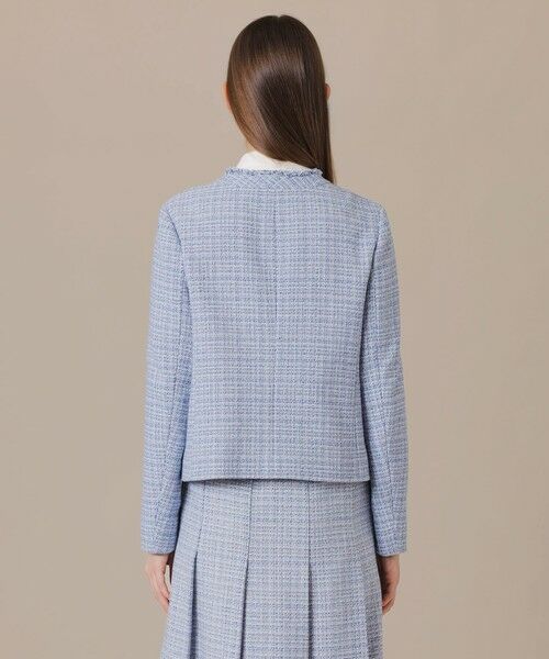 MACKINTOSH LONDON(L Size) / マッキントッシュ ロンドン (エル サイズ) ノーカラージャケット | 【L】ツイードノーカラージャケット | 詳細4