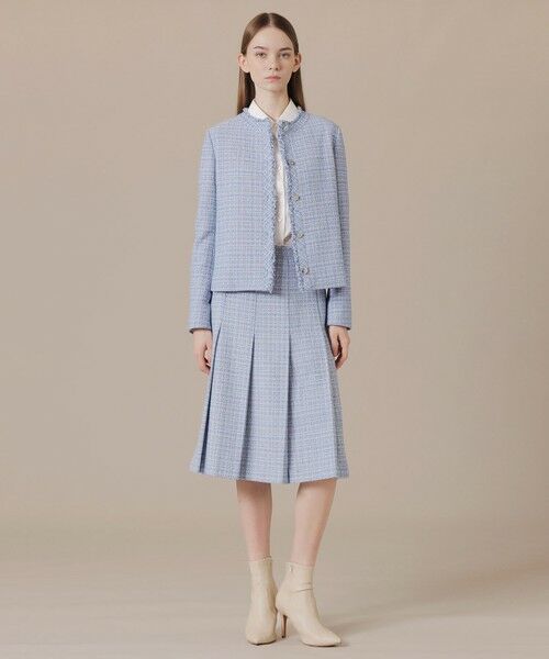 MACKINTOSH LONDON(L Size) / マッキントッシュ ロンドン (エル サイズ) ノーカラージャケット | 【L】ツイードノーカラージャケット | 詳細1